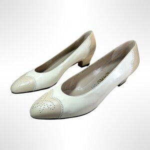 Ferragamo Classic White Pumps, Size 5, never worn